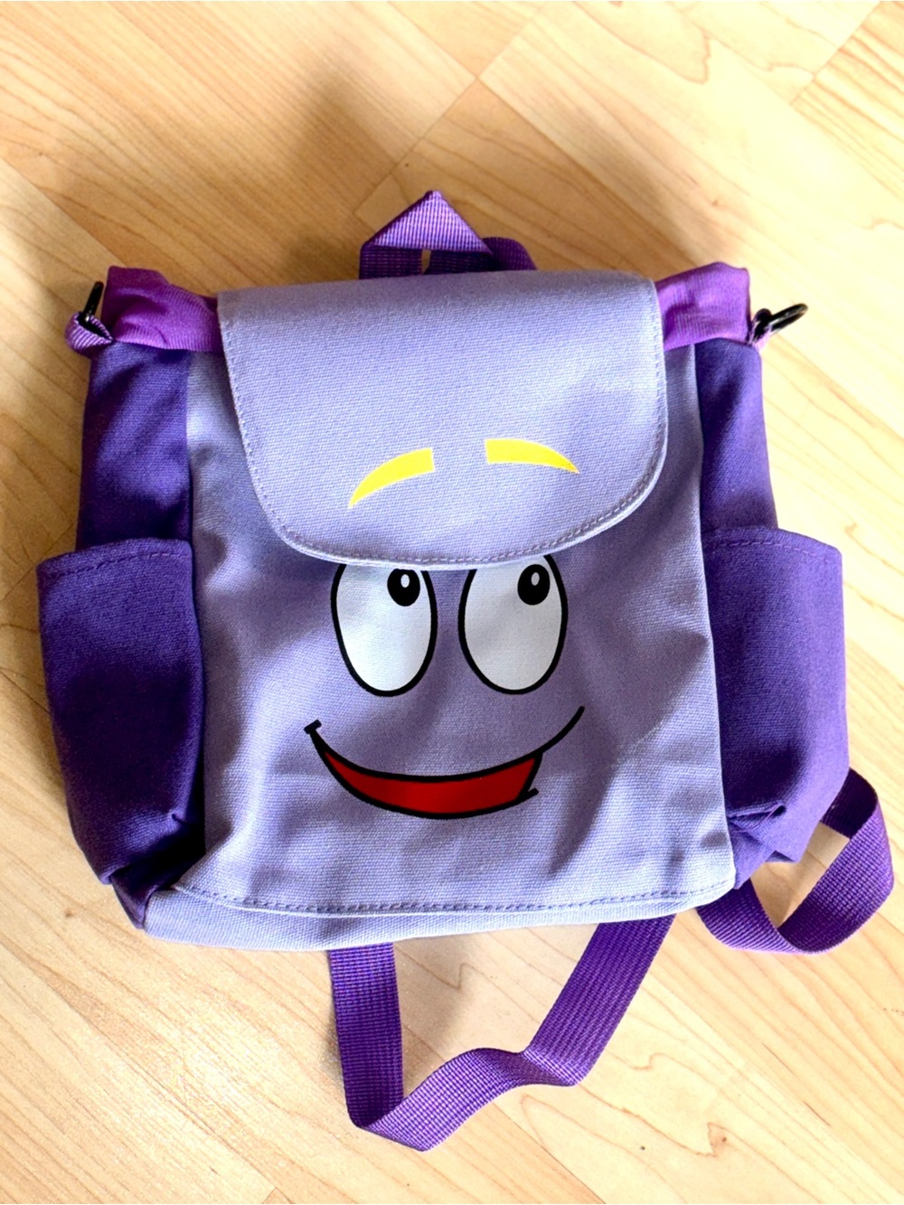 Iconic purple Dora the Explorer Backpack character bag.